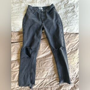 AGOLDE black tea RILEY 26 with holes